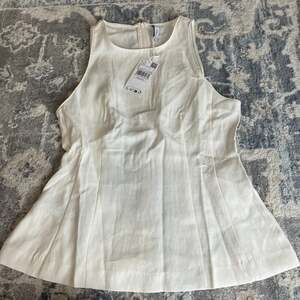 Mango Sleeveless Peplum Top